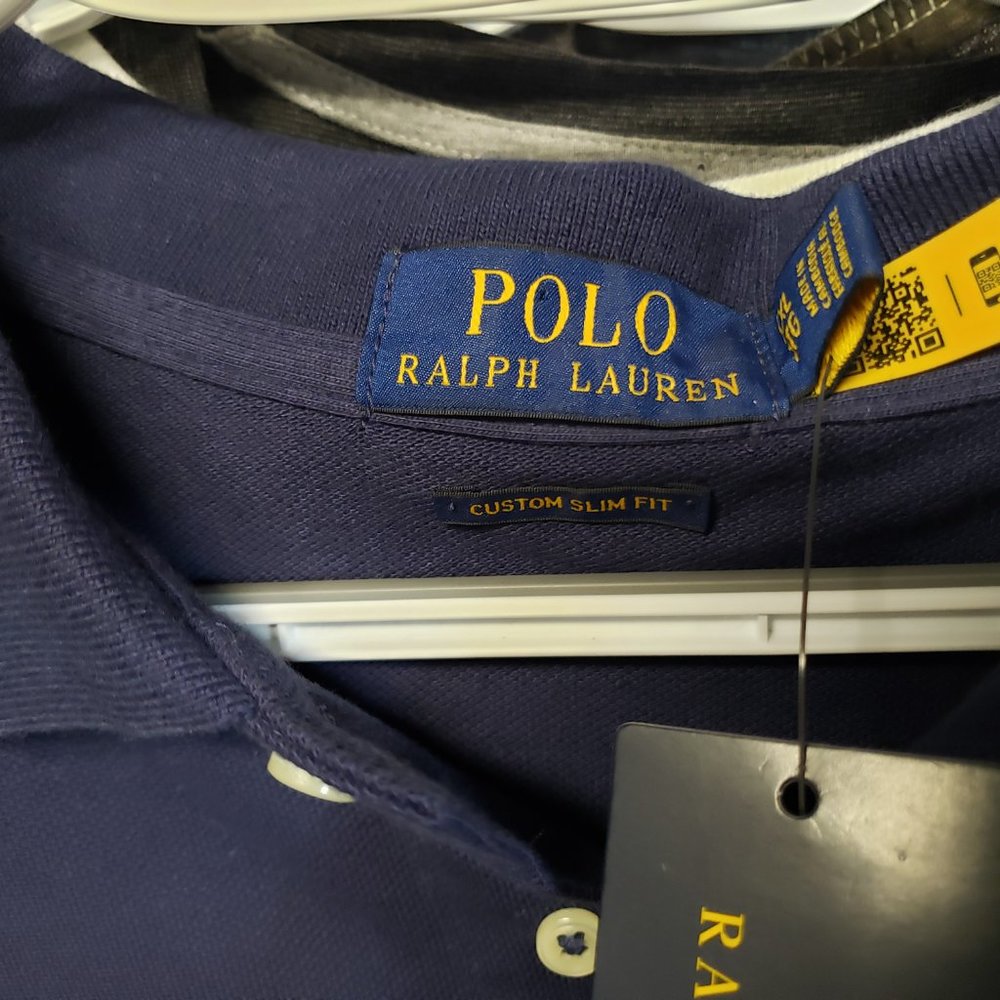 Polo by Ralph Lauren ~ Polo Shirt ~ Big Pony ~ Navy Blue XXL/TTG - Picture 4 of 8